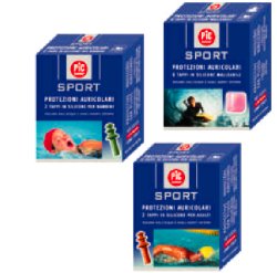 TAPPO AURICOLARE IN SILICONE PIC SPORT PER BAMBINI 2 PEZZI - Farmafamily.it