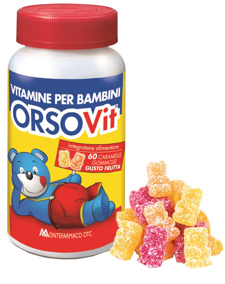 ORSOVIT CARAMELLE GOMMOSE VITAMINA BB SENZA GLUTINE 60 PEZZI - Farmafamily.it