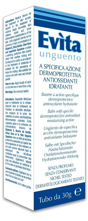 EVITA UNGUENTO A SPECIFICA AZIONE DERMOPROTETTIVA ANTIOSSIDANTE IDRATANTE 30 ML - Farmafamily.it