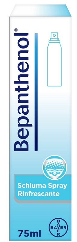 SCHIUMA SPRAY RINFRESCANTE BEPANTHENOL 75ML - Farmafamily.it