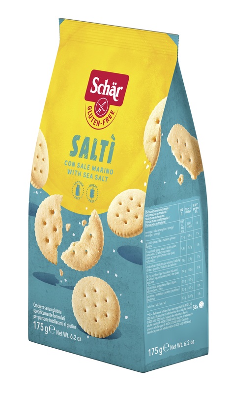 SCHAR SALTI' CRACKER CON SALE MARINO SENZA LATTOSIO 175 G - Farmafamily.it