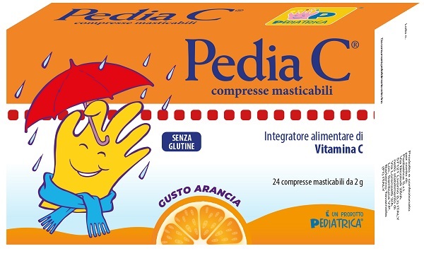 PEDIA C ARANCIA 24 COMPRESSE MASTICABILI - Farmafamily.it