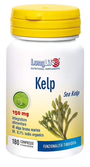 LONGLIFE KELP ALGA BRUNA 180 COMPRESSE - Farmafamily.it