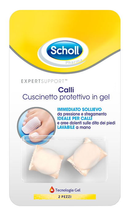 CUSCINETTI PROTETTIVI PER PIEDI CALLI SCHOLL GELACTIV 2 PEZZI - Farmafamily.it