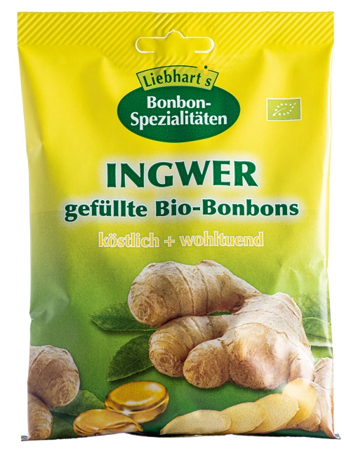 BONBONS ZENZERO BIO 100 G 18 CARAMELLE RIPIENE - Farmafamily.it