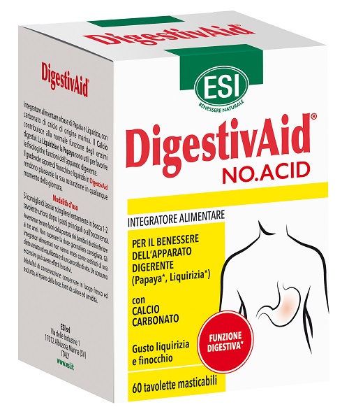 ESI DIGESTIVAID NO ACID 60 TAVOLETTE - Farmafamily.it