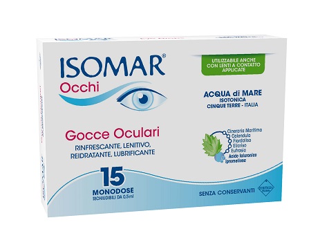 ISOMAR OCCHI GOCCE OCULARI ALL'ACIDO IALURONICO 0,20% 15 FLACONCINI - Farmafamily.it