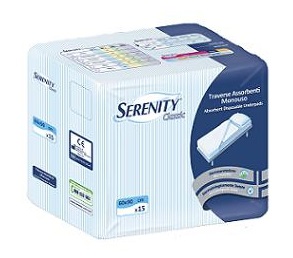 TRAVERSA SALVAMATERASSO PER INCONTINENZA SERENITY CLASSIC RIMBOCCABILE MISURA 80X180CM 30 PEZZI - Farmafamily.it