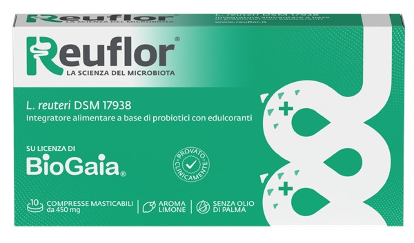 REUFLOR 10 COMPRESSE MASTICABILI AROMA LIMONE - Farmafamily.it