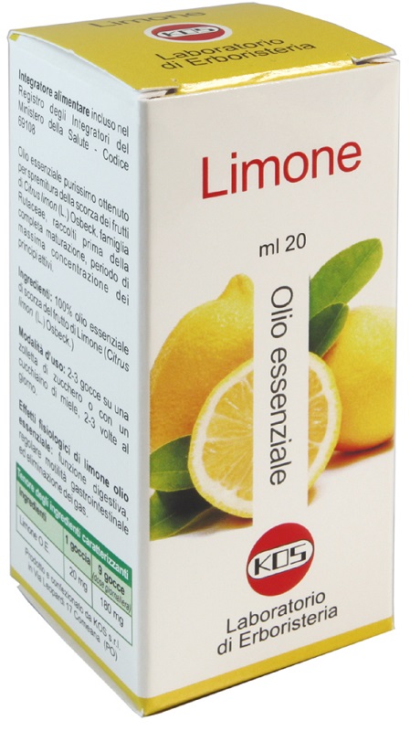 LIMONE OLIO ESSENZIALE 20 ML - Farmafamily.it