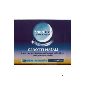 CEROTTO NASALE SNOREEZE CLASSICO M 10 PEZZI - Farmafamily.it