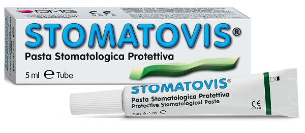 PASTA STOMATOLOGICA PROTETTIVA STOMATOVIS STOMATITI AFTOSE 5 ML - Farmafamily.it