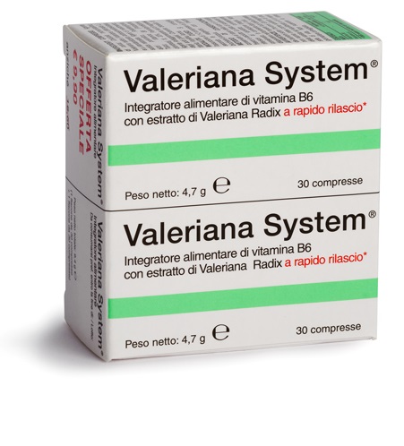 VALERIANA SYSTEM 30 COMPRESSE + 30 COMPRESSE - Farmafamily.it