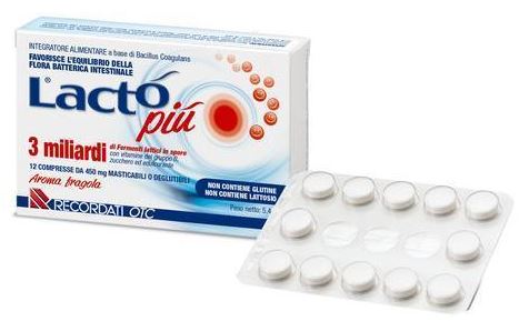 LACTO PIU 3 MILIARDI 12 COMPRESSE - Farmafamily.it