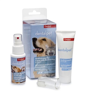 DENTALPET KIT DENTIFRICIO 50ML+SPRAY ORALE 50ML+1 DITALE - Farmafamily.it