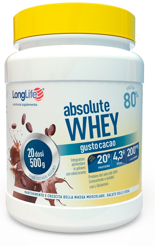 LONGLIFE ABSOLUTE WHEY CACAO - Farmafamily.it