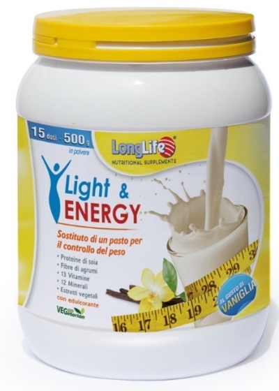 LONGLIFE LIGHT & ENERGY VANIGLIA 500 G - Farmafamily.it