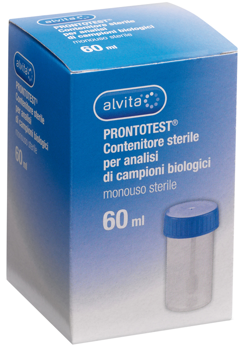 CONTENITORE FECI ALVITA PRONTOTEST PER ANALISI DI CAMPIONI BIOLOGICI 60ML - Farmafamily.it
