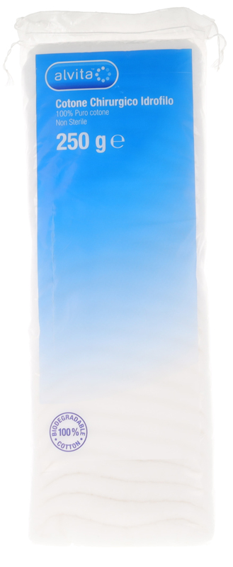 COTONE CHIRURGICO IDROFILO ALVITA 100% PURO COTONE 250 G - Farmafamily.it