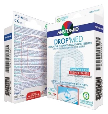 MEDICAZIONE ADESIVA MASTER-AID DROP MED 12,5X12,5 5 PEZZI - Farmafamily.it