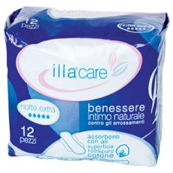 ILLA CARE ASSORBENTE NOTTE EXTRA 12 PEZZI - Farmafamily.it