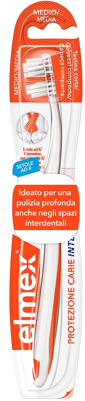 ELMEX INTERX SPAZZOLINO PROTEZIONE CARIE TESTINA CORTA - Farmafamily.it