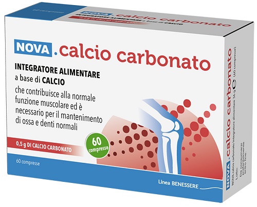 CALCIO CARBONATO 60 COMPRESSE DA 0,6 G - Farmafamily.it