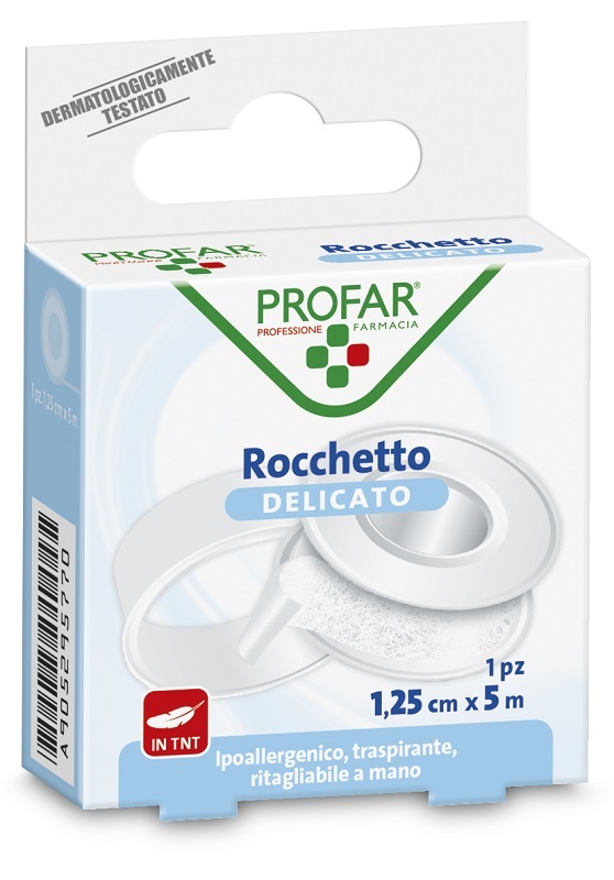 ROCCHETTO TESSUTO NON TESSUTO DELICATO 1,25 CM X 5 M PROFAR - Farmafamily.it