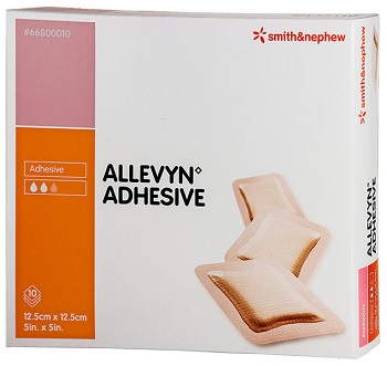 MEDICAZIONE IDROCELLULARE STERILE ALTAMENTE ASSORBENTE ADESIVA IN SCHIUMA DI POLIURETANO 12,5X12,5CM 10 PEZZI - Farmafamily.it