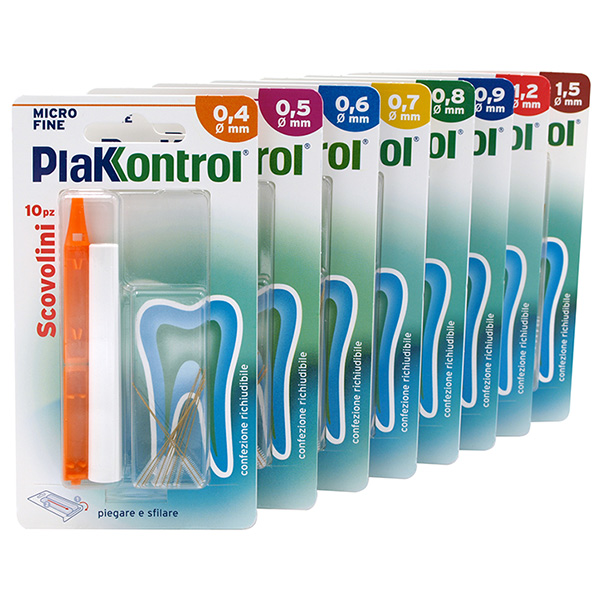 PLAKKONTROL MINIGRIP SCOVOLINO 0,7 MM 10 PEZZI - Farmafamily.it