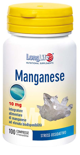 LONGLIFE MANGANESE 10 MG 100 COMPRESSE - Farmafamily.it