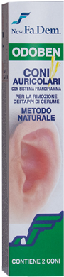 ODOBEN CONO PER PULIZIA AURICOLARE 2 PEZZI - Farmafamily.it