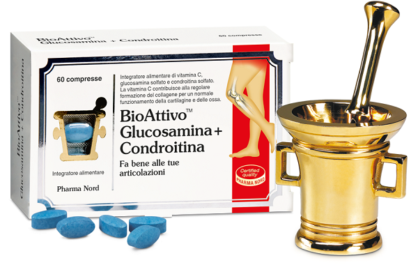 BIOATTIVO GLUCOSAMINA + CONDROITINA 60 COMPRESSE - Farmafamily.it