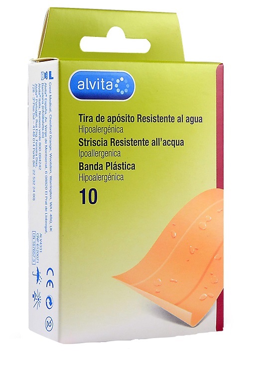 CEROTTO IMPERMEABILE ALVITA 10 X 6 CM 10 PEZZI - Farmafamily.it