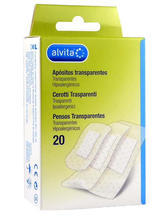 CEROTTO TRASPARENTE 20 PEZZI ALVITA - Farmafamily.it