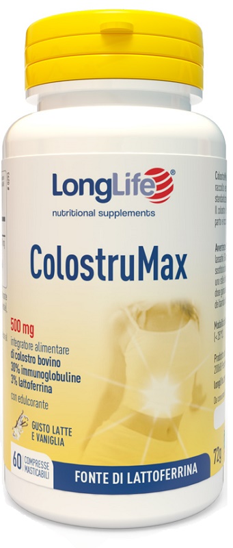 LONGLIFE COLOSTRUMAX 60 COMPRESSE MASTICABILI - Farmafamily.it