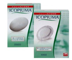 ICOPIUMA GARZA COMPRESSA OCULARE DI COTONE 10 PEZZI - Farmafamily.it
