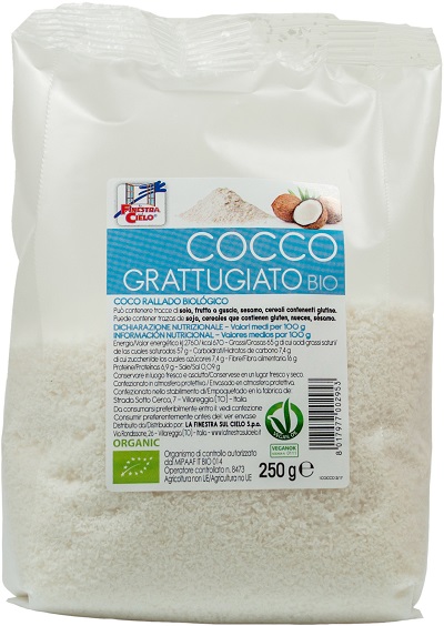 COCCO GRATTUGIATO BIO 250 G - Farmafamily.it