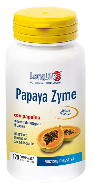 LONGLIFE PAPAYA ZYME 120 COMPRESSE MASTICABILI - Farmafamily.it