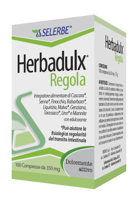 HERBADULX REGOLA 100 COMPRESSE - Farmafamily.it