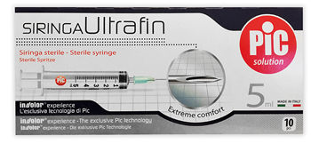 SIRINGA PIC ULTRAFINE 5 ML AGO 14 10 PEZZI - Farmafamily.it