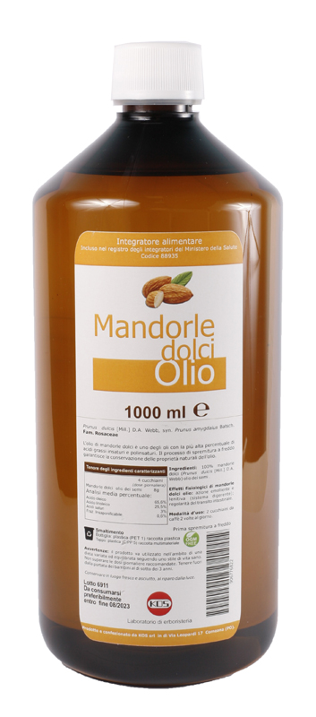 MANDORLE DOLCI OLIO 1000 ML - Farmafamily.it