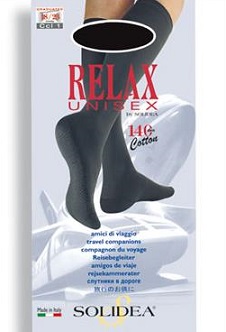 RELAX UNISEX 140 GAMBALETTO COTTON NERO 1 - Farmafamily.it