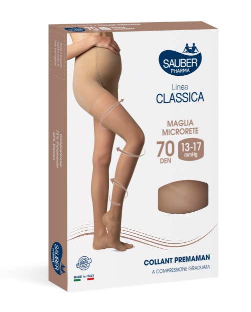 SAUBER COLLANT PREMAMAN 140 DENARI MAGLIA MICRORETE NEUTRO BEIGE 4 LINEA CLASSICA - Farmafamily.it