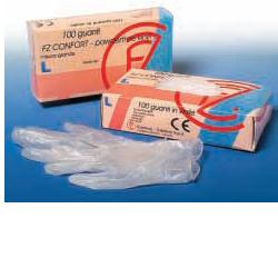 GUANTO IN VINILE CONFORT MISURA EXTRA LARGE ANTIADERENTE BIOCOMPATIBILE UTILIZZABILE ANCHE A CONTATTO CON SOSTANZE ALIMENTARI 100 PEZZI SENZA POLVERE - Farmafamily.it