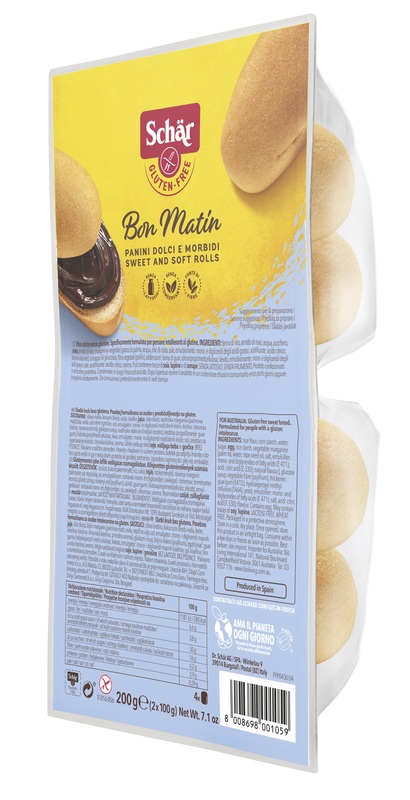 SCHAR BON MATIN PANINI DOLCI E MORBIDI SENZA LATTOSIO 2 PEZZI DA 100 G - Farmafamily.it
