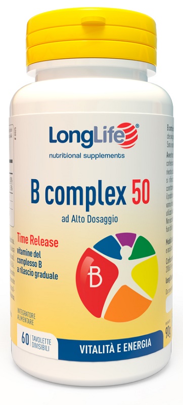 LONGLIFE B COMPLEX 50 RILASCIO GRADUALE 60 TAVOLETTE DIVISIBILI - Farmafamily.it