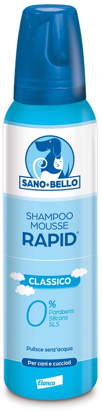 SANO E BELLO SHAMPOO MOUSSE RAPID CLASSICO FLACONE 300 ML PER LAVAGGIO SENZ'ACQUA - Farmafamily.it
