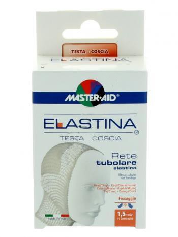RETE TUBOLARE ELASTICA IPOALLERGENICA MASTER-AID ELASTINA TESTA/COSCIA 1,5 MT IN TENSIONE CALIBRO 6 CM - Farmafamily.it