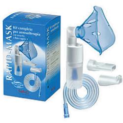 KIT COMPLETO PRONTEX RAPID MASK PER AEROSOLTERAPIA CON AMPOLLA PLASTICA +MASCHERA PER ADULTI +TUBO PRESSIONE +ACCESSORIO NASALE +BOCCHERUOLA - Farmafamily.it